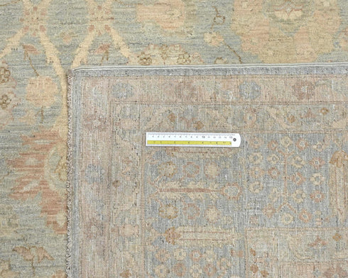8x10 Gray Chobi Fine Quality Afghan Hand Knotted Wool Area Rug